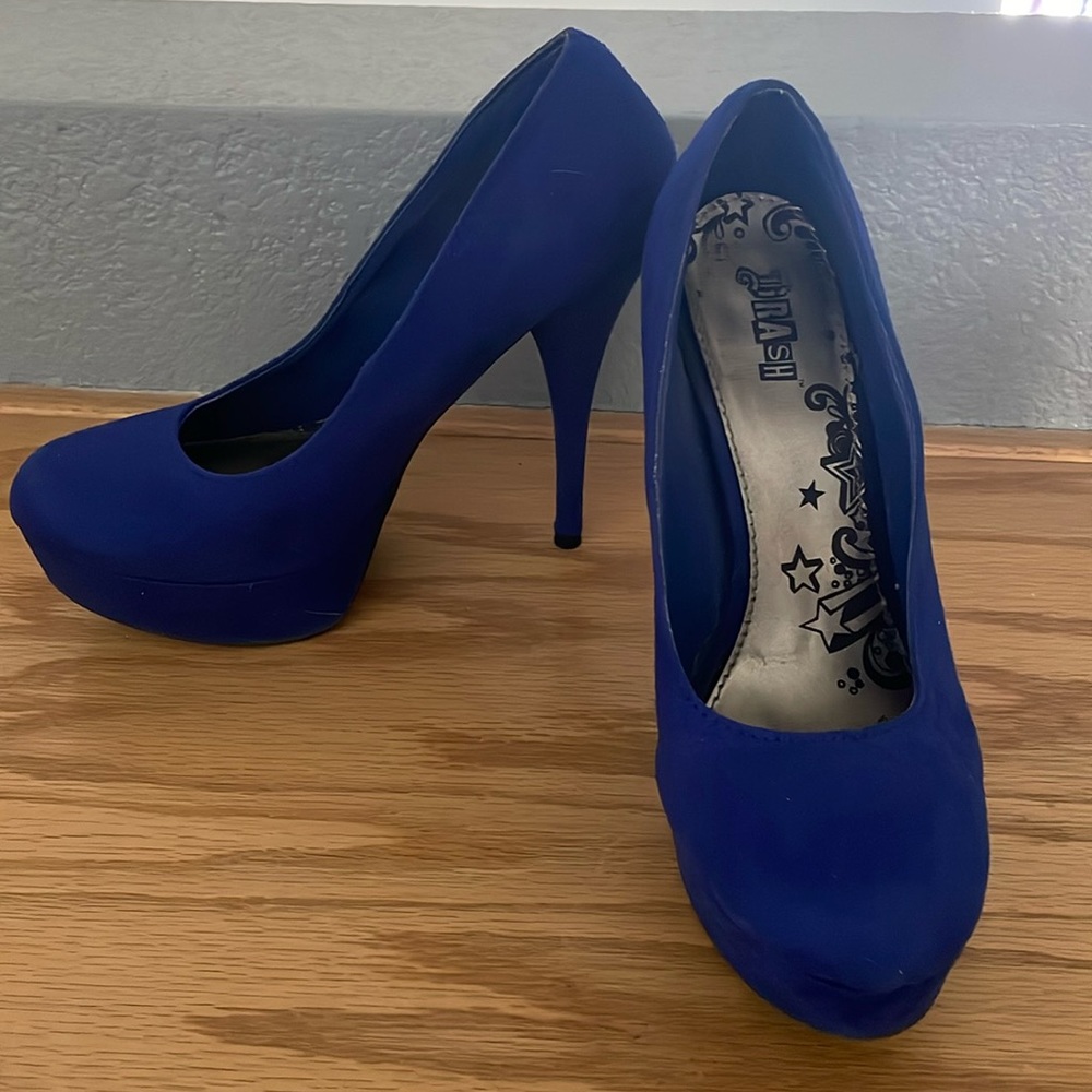 Brash Blue Suede shoes